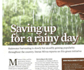 Rain water harvesting