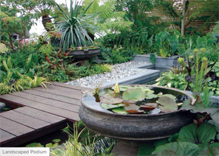 Landscaped podium